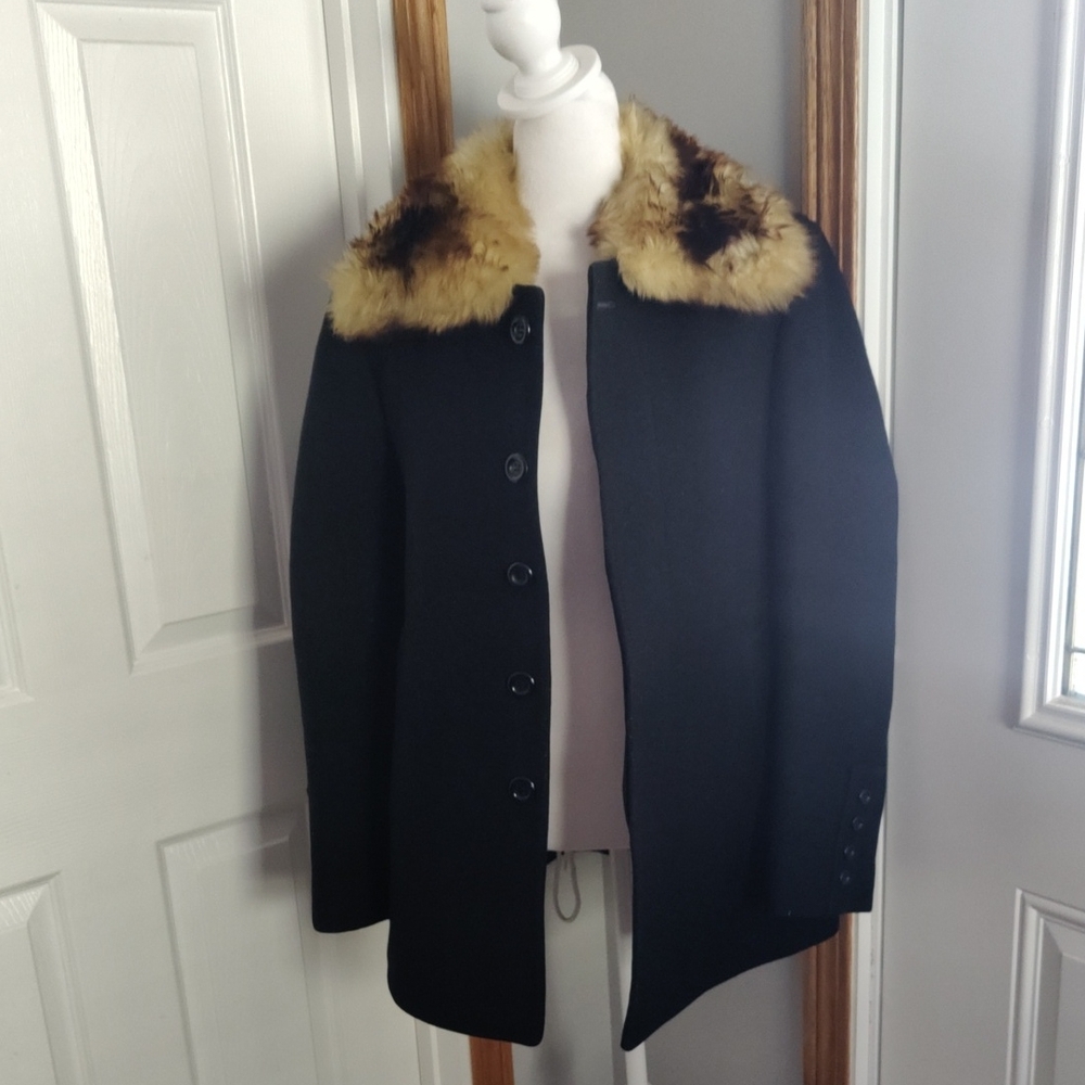 Vintage Portuguese Samarra Alentejana Made Of Burel 100%wool With Fox Collar